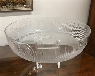 Decorative glass bowl made in Poland,  $10