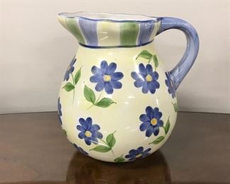 Cute floral pitcher,  $8