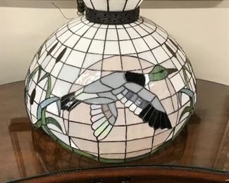 Stained glass duck lamp,  $30