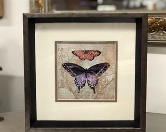10" Butterfly wall art,  $12