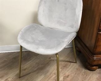 NEW - grey chair,  $40