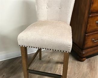 Upholstered stool,  $40