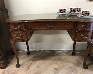 Antique kidney shaped desk,  $135
