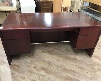 Set of 2 heavy wood desks,  67"L x29.5"W x 29.5"H,  $45 each