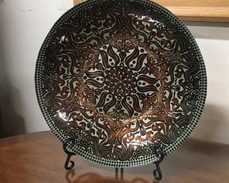 Decorative 12" platter,  $14
