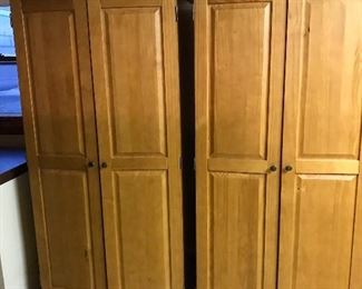 Wood storage cabinet,  $100 each