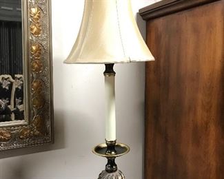 Bronze bas lamp,  32",  $20