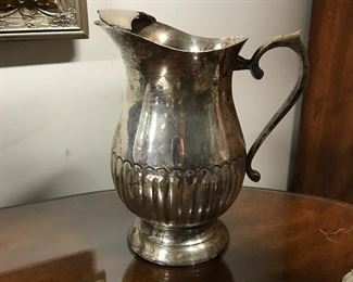 Silver plate pitcher, 9.5"  $14