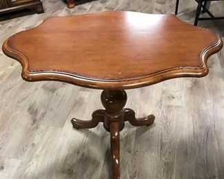 Apron wood side table, 3' x 2',  $45