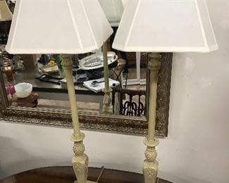 Pair of tall lamps, 39", $25 each