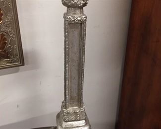 Silver Candlestick,  19"H,  $10