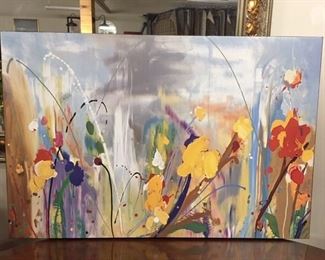 Colorful painting,  35.5" W x 24"H,  $45