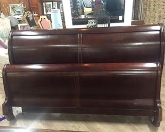 King sleigh bed,  $175