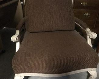Bernhardt corduroy chair, 27"W x 31"D x 21"H,  $185