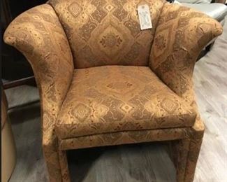 Custom upholstered chair,  $140