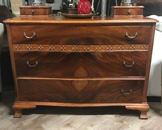 Beautiful antique dresser, missing one bottom left handle,  4'W x 20.5"D x 35"H,  $275