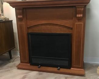 Fireplace mantle,  46"W x 42"H x 17"D,   $100