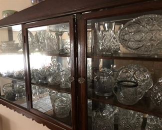 Great collection of pressed and cut glass!