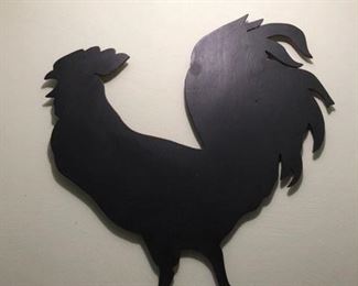Wood rooster silhouette!