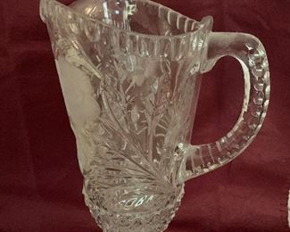 Beautiful crystal water pitcher