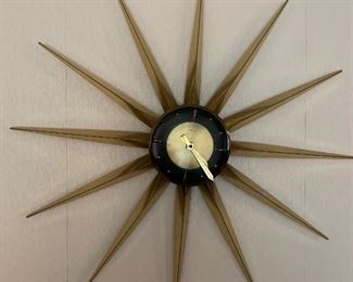 Starburst wall clock