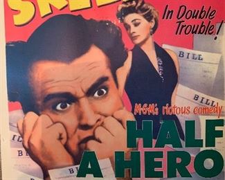 Red Skelton “Half A Hero” MGM Movie poster 