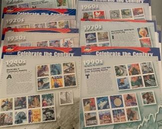 Large stamp collection! Lots of stamp sheets, stamp books, and loose posted stamps