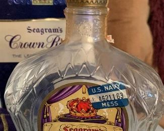 Close up crown bottle