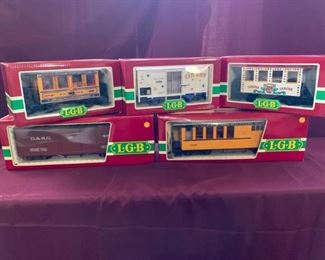 Bundle of 5 Lehmann LGb Train Cars G Scale