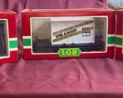 Collection of 3 LGB Train Cars G Scale