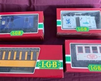 Collection of LGB G Scale Train Cars