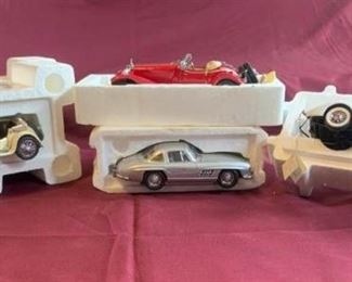 Franklin Mint Set of 4 Die Cast Model Cars