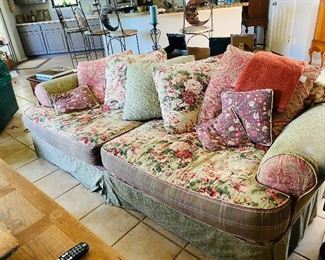 Custom covered sofa with down cushions from Fredericksburg 
$600
