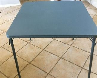Folding card table $25
