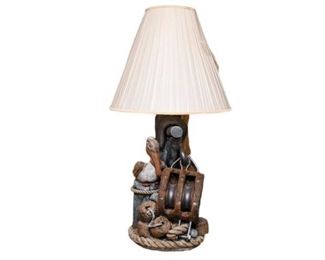 3. Nautical Themed Figural Lamp