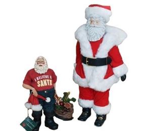 19. Two 2 Santa Figurine