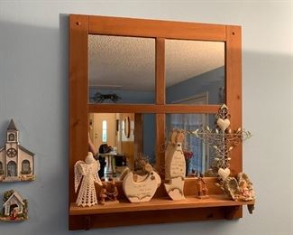 cute mirrored window shelf