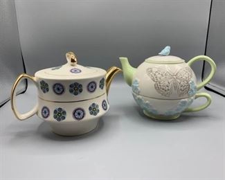 English Tea Pot + Butterfly/Bird Tea Pot https://ctbids.com/#!/description/share/396714