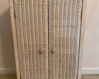 Ratan Style Two Door Floor Cabinet With Shelving https://ctbids.com/#!/description/share/396730