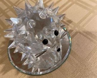 Swarovski Crystal 2” porcupine /hedgehog $35.