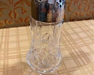Waterford crystal Lismore sugar shaker. 7.5” $30.