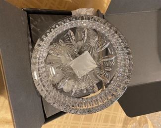Waterford crystal bottle coaster 5”D  $30.