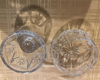 Waterford crystal bowls 2pieces 5” - 6.5” D.  $40.
