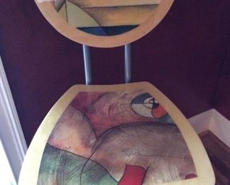 SEAT OF THE ART DECO STOOL