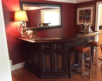 4 FOOT BY 8 FOOT BEAUTIFUL BAR HAND DESIGNED. ABSOLUTELY BEAUTIFUL