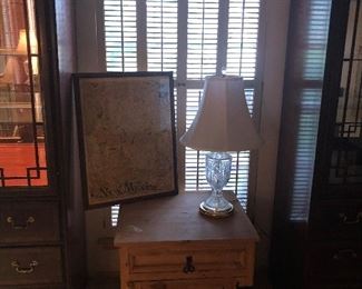 solid wood night stand or end 