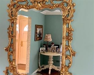 Ornate Gold Framed Mirror, 36"'W x 51L   $225