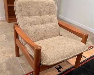 Domino Mobler armchair with teak arms (28”W x 26”D x 31”H) - $1,200 or best offer