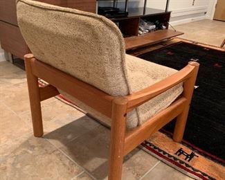 Domino Mobler armchair with teak arms (28”W x 26”D x 31”H) -  $1,200 or best offer