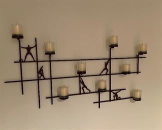 Mid Century candle wall decor (36”W x 18”H) - $100 or best offer